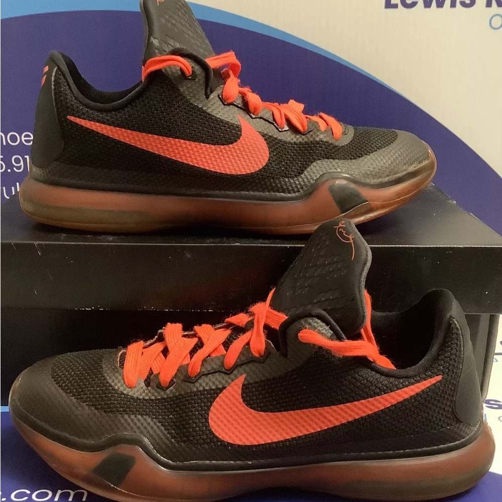 Nike Kobe X Black Bright Crimson Kids Size 6y
